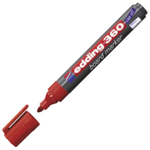 Marker za bijelu ploču 1,5-3mm Edding 360 crveni