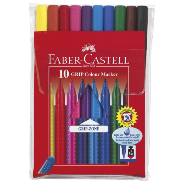 Flomaster školski 10boja Grip Faber Castell 155310