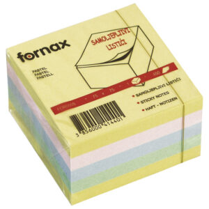 Blok samoljepljiv kocka 75x75mm 450L Fornax 5boja