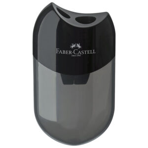 Šiljilo pvc s pvc kutijom 2rupe Faber Castell 183500 crno