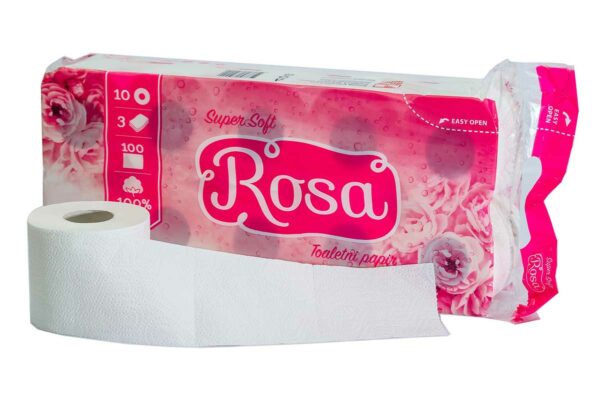 Toaletni papir 3 slojni 10/1 Rosa SuperSoft