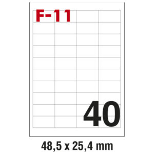 Etikete ILK 48,5x25,4mm pk100L Fornax F-11