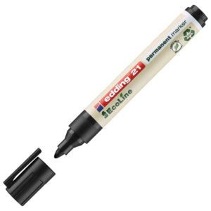 Marker permanentni 1,5-3mm okrugli vrh EcoLine Edding 21 crni