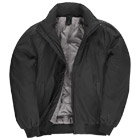 Jakna zip muška B&C Crew Bomber crna S