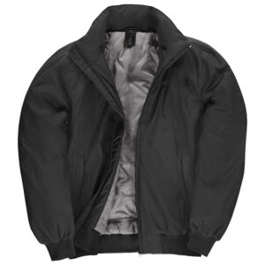 Jakna zip muška B&C Crew Bomber crna S