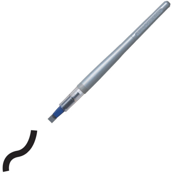 Nalivpero za kaligrafiju 6,0mm set Parallel pen Pilot FP3-60-SSN sivo/plavo - Slika 2