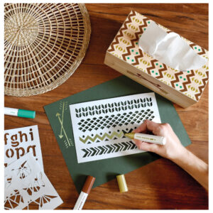 Set 3 markera i šablone DIY KIT Deco Pintor Pilot blister