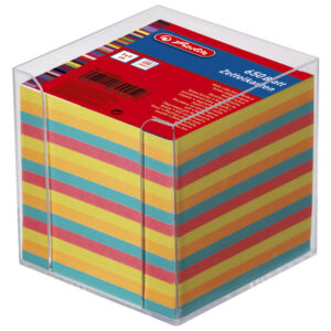 Blok kocka pvc 9x9x9cm s papirom u boji Herlitz 1600253