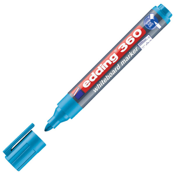 Marker za bijelu ploču 1,5-3mm Edding 360 svijetlo plavi