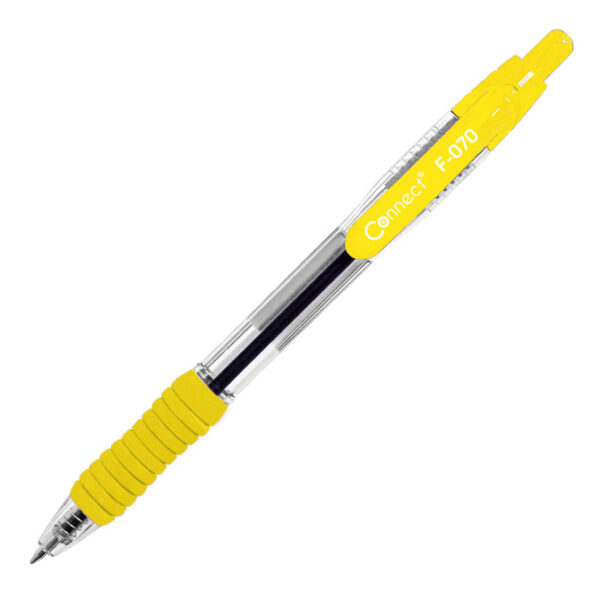 Olovka kemijska grip F-070 uložak plavi Connect žuta