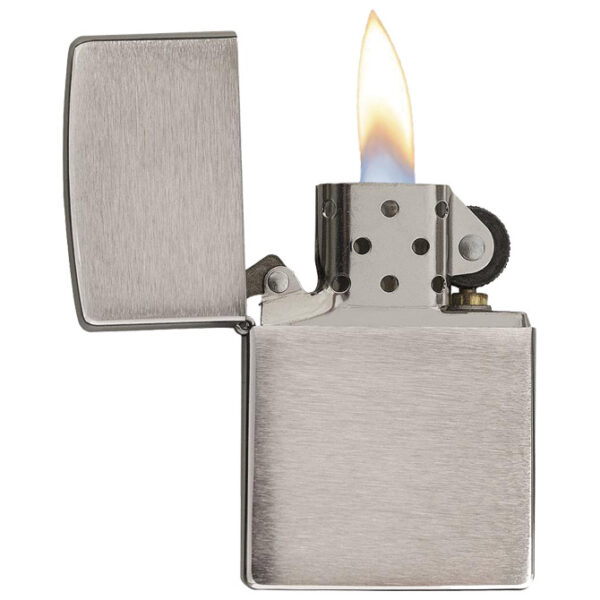Upaljač metalni sjajni Zippo 250 srebrni - Slika 2