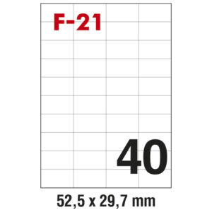 Etikete ILK 52,5x29,7mm pk100L Fornax F-21