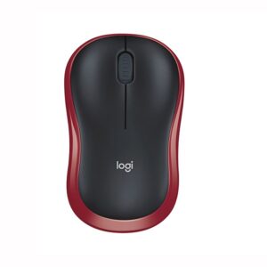 Logitech M185 miš bežični optički crveni