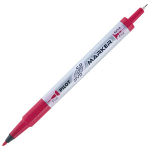 Marker za CD/DVD permanentni obostrani 0,4-0,7mm Twin Marker Pilot SCA-TMCD-R crveni