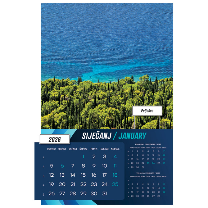 Kalendar Biseri Jadrana 2026 13 listova spirala - Slika 13