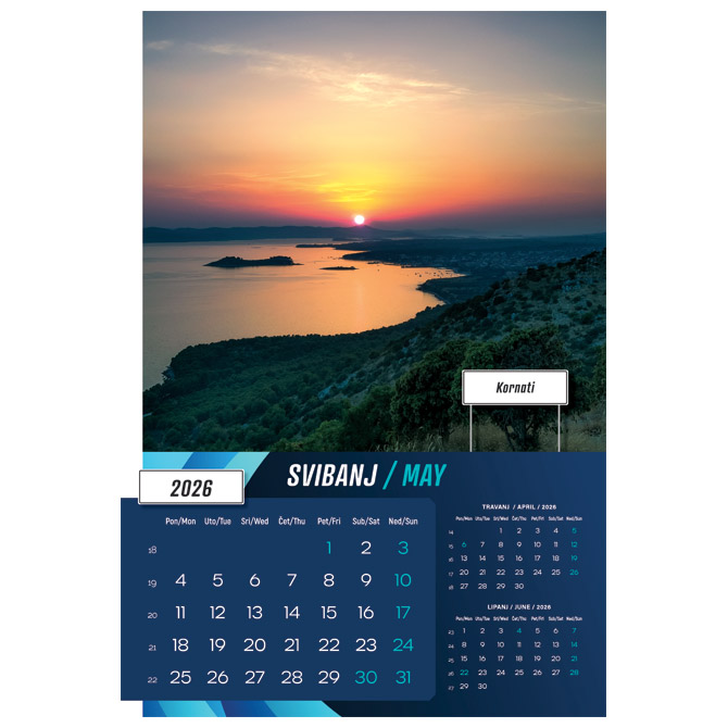 Kalendar Biseri Jadrana 2026 13 listova spirala - Slika 9