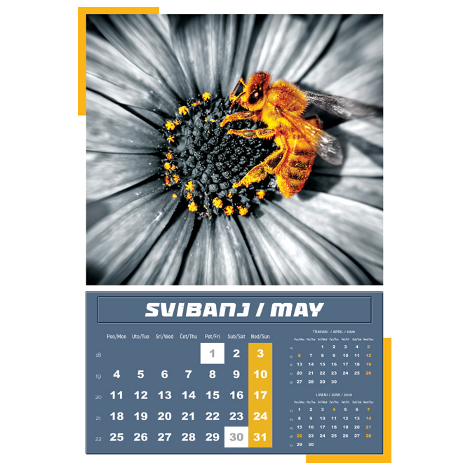 Kalendar Igre prirode 2026 13 listova spirala - Slika 9