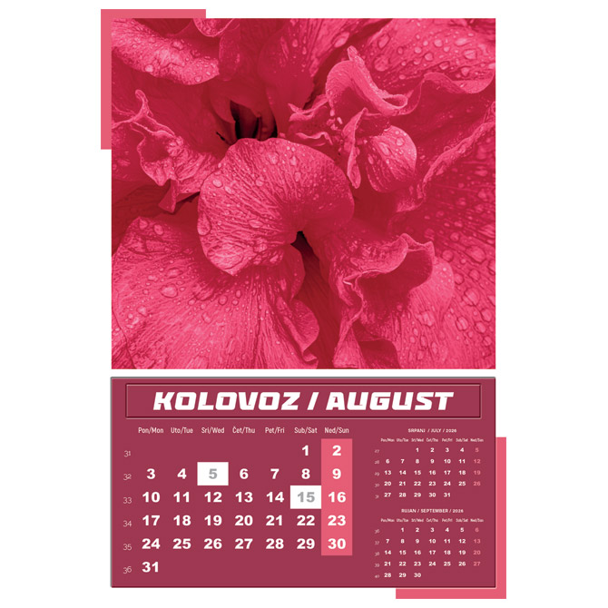 Kalendar Igre prirode 2026 13 listova spirala - Slika 6