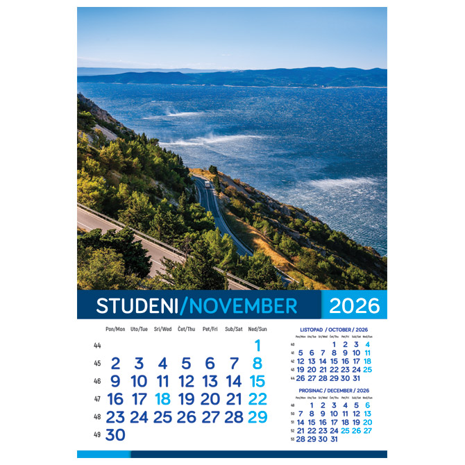 Kalendar More 2026 13 listova spirala - Slika 3