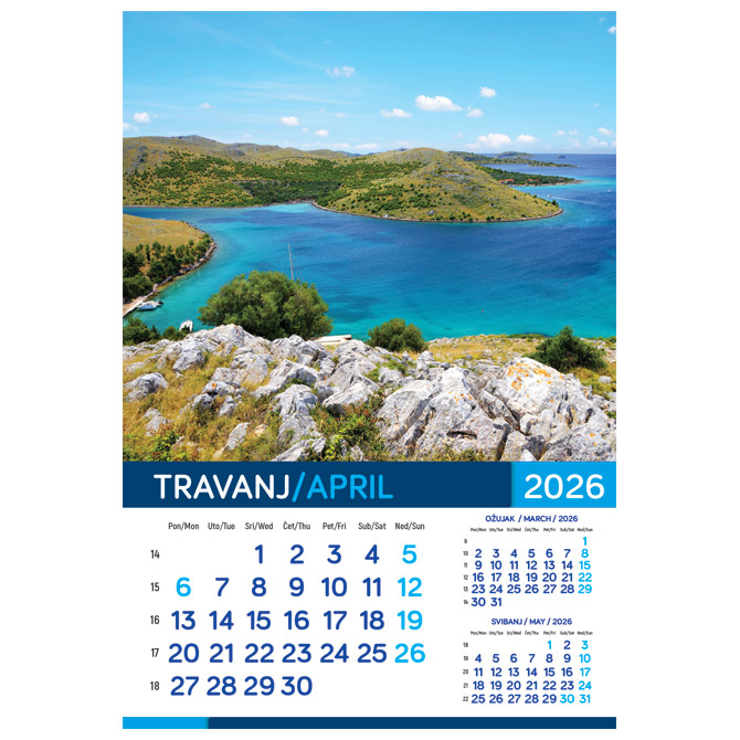 Kalendar More 2026 13 listova spirala - Slika 10