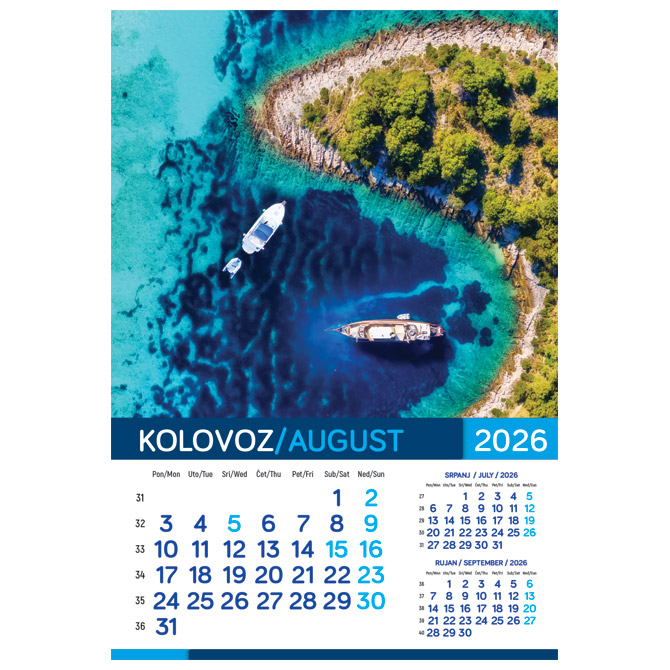 Kalendar More 2026 13 listova spirala - Slika 6